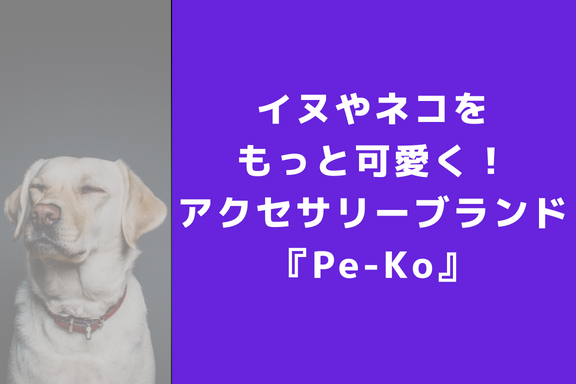イヌやネコのアクセサリーブランド！Pe-Koが新しくオープン！
