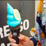 JB Espresso Morihico.新道東駅前店で水色のJBソフトクリーム『ソルティーレモン』が発売！