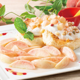 むさしの森珈琲で白桃をまるごと1個使用した新作パンケーキとパフェを期間限定で販売！