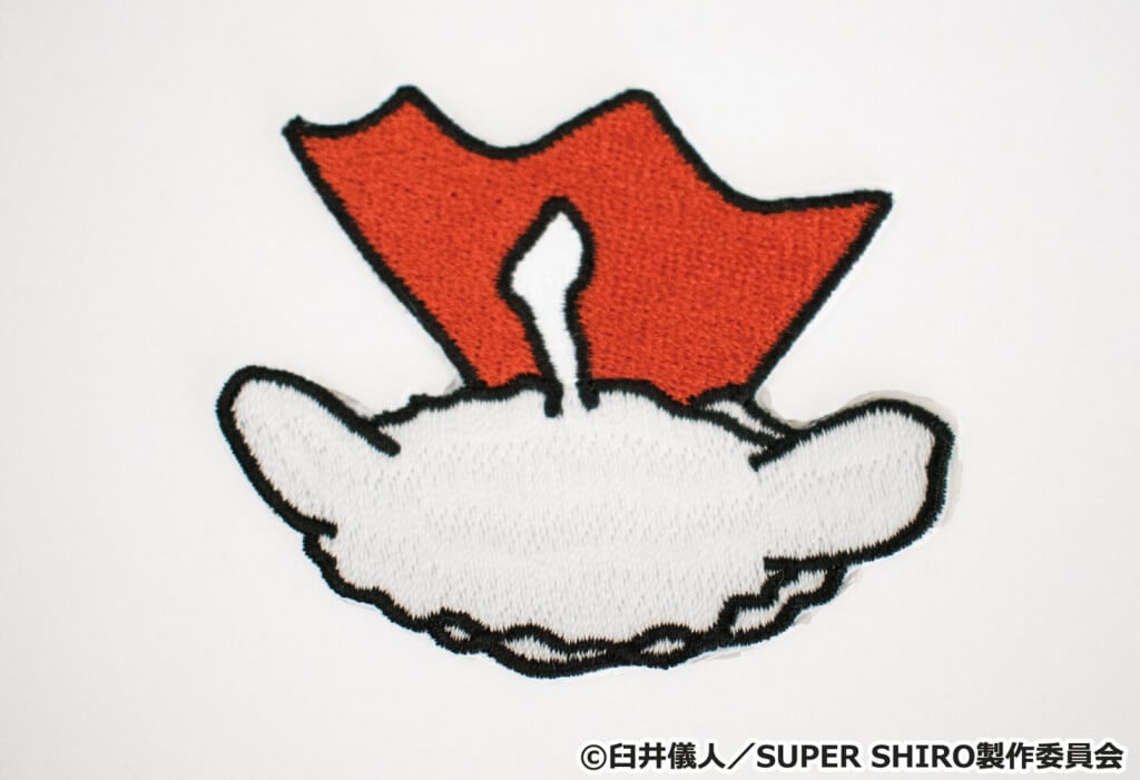 SUPER SHIRO とびだすスーパーシロのワッペンステッカー2