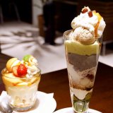 ケーキハウスアルディでアイスにパンナコッタ、あんこを使用した1月限定の和風パフェが発売！