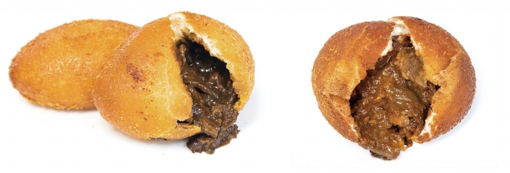 カレーパンだ 狸小路に カレーパン専門店 がオープン ステーキ肉入りカレーパン黒赤2種を販売 札幌リスト