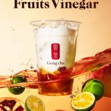 ゴンチャから100％果実発酵の飲むお酢『美酢』を使用した『フルーツビネガー』シリーズが発売！