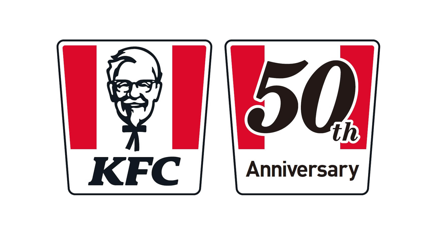 ケンタッキーフライドチキンの50周年ロゴ