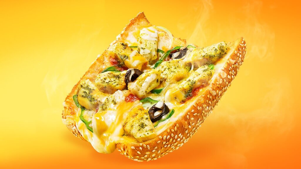 サブウェイ『ピザサブ』-ピザ バジルトマトチキン 