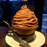 手稲区にあるCafe Routeの新作『モンブランタルトパフェ』！
