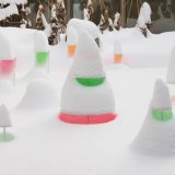 札幌パークホテル 中庭にて冬のランドアート『Snow Pallet 13』展を雪解けの頃まで公開中！