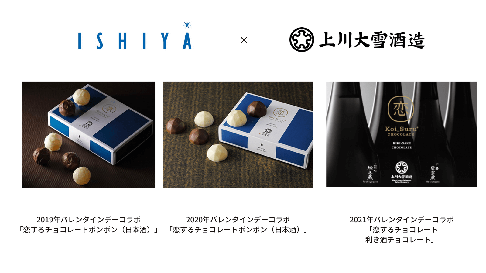 上川大雪酒造×ISHIYAの過去のコラボ商品