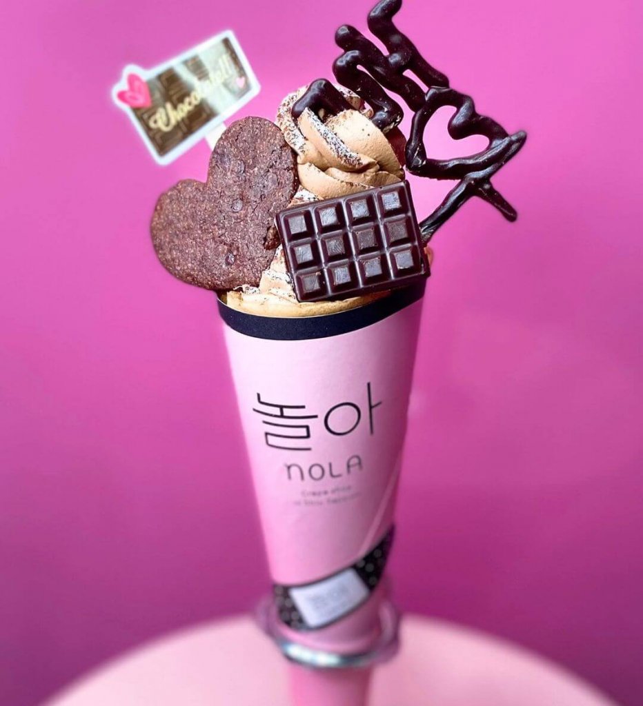 厚別にあるクレープショップ NOLAから『チョコレートのクレープ』が発売!