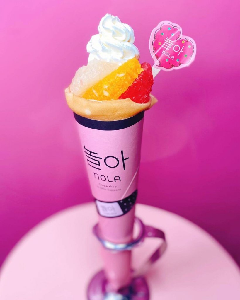 厚別にあるクレープショップ NOLAから『季節のフルーツクレープ』が発売！