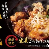 からあげ専門店「からやま」にて『生姜からあげのみぞれ煮定食』が2月19日(金)より発売！