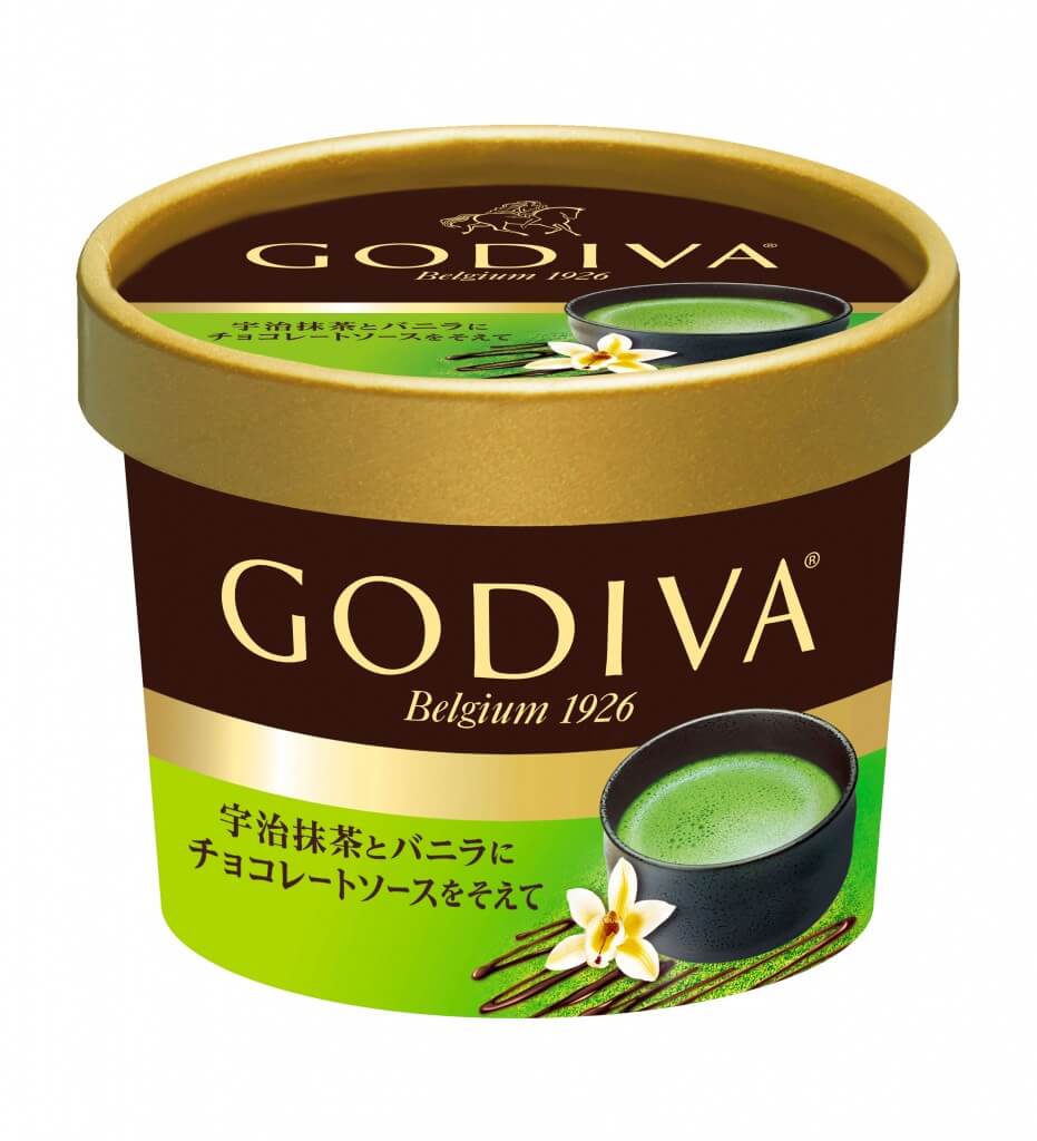 ゴディバの『宇治抹茶とバニラにチョコレートソースを添えて』