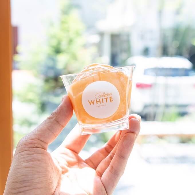 南19西16にあるジェラート＆ベイクホワイトから『夕張メロンのソルベ』が復活販売！