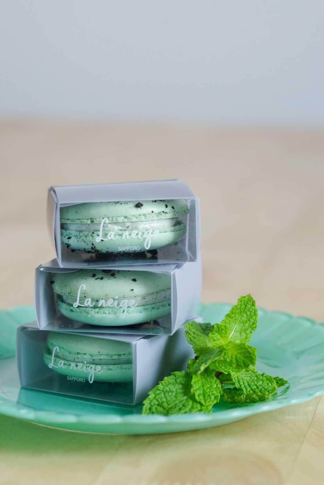 パティスリー・ラネージュの『マカロンチョコミント』