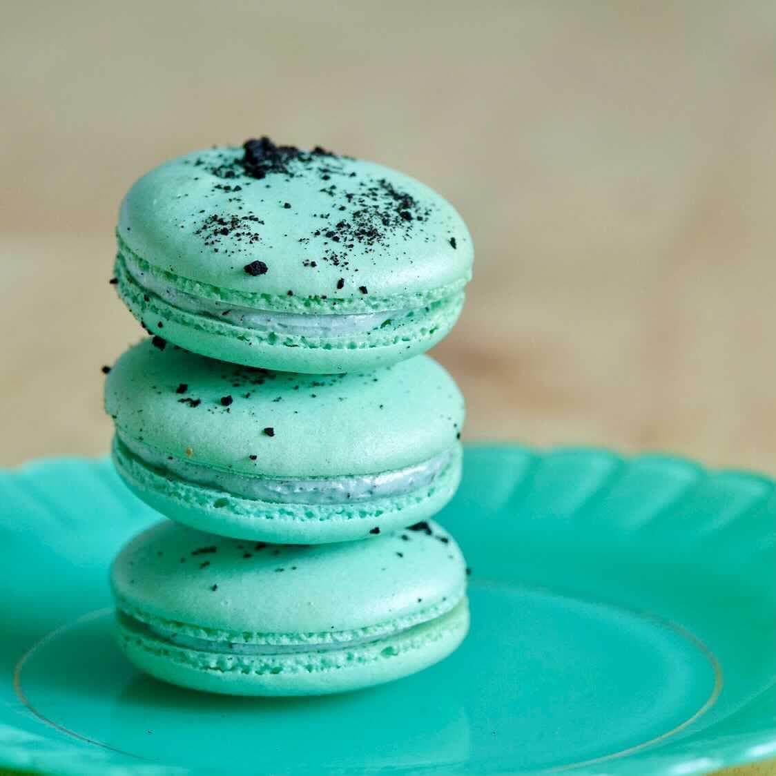 パティスリー・ラネージュの『マカロンチョコミント』