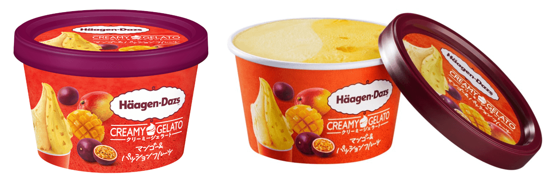 ハーゲンダッツ ミニカップ CREAMY GELATO(クリーミージェラート)『マンゴー＆パッションフルーツ』