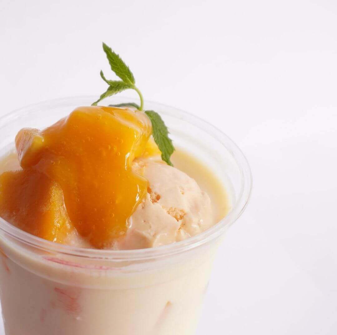 @umidayori(アット ウミダヨリ)の『マンゴーアイスミルク』