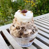 南19西16にあるジェラート＆ベイクホワイトから『マロンとほうじ茶のかき氷』が発売！