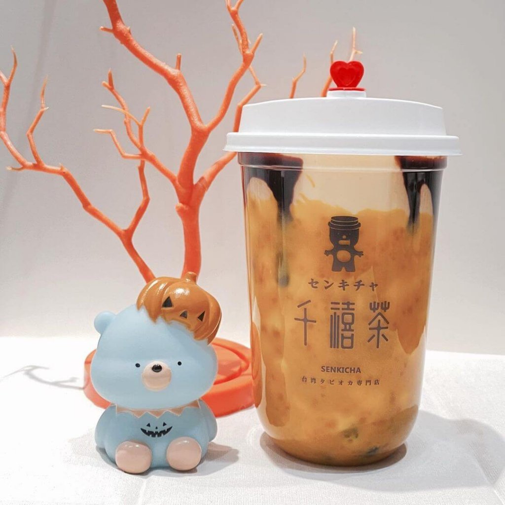 千禧茶 イオン札幌元町店から『パンプキンタピオカミルク』が発売！