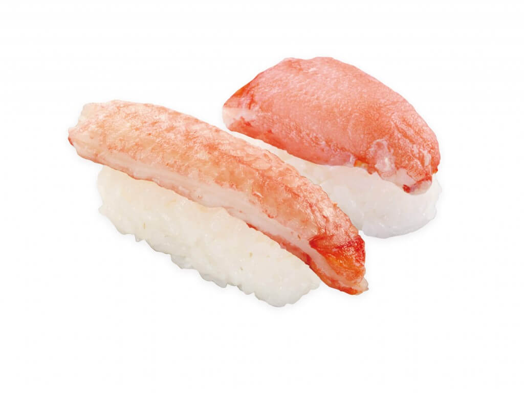 くら寿司の『丸ズワイガニ 二種盛り』