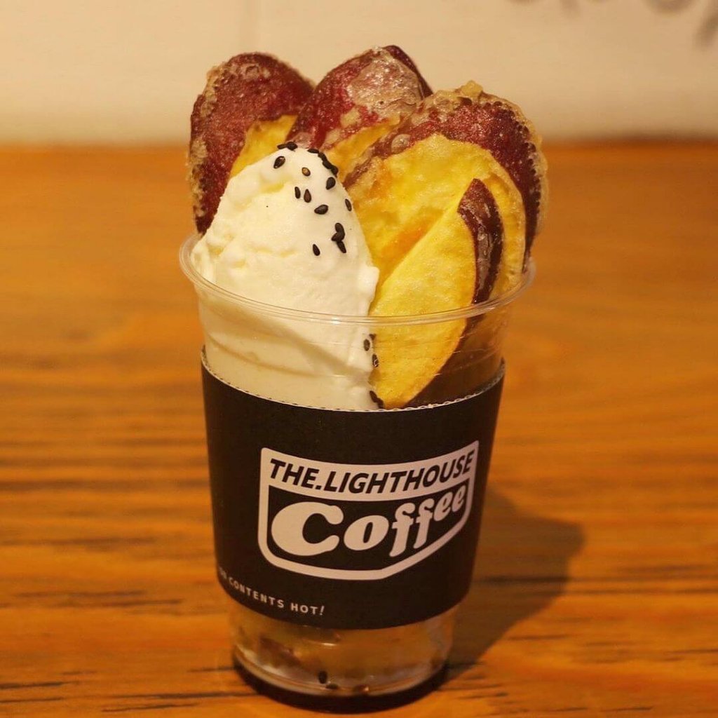 大通にあるThe.Lighthouse Coffeeから『芋天じぇらぁと』が発売！