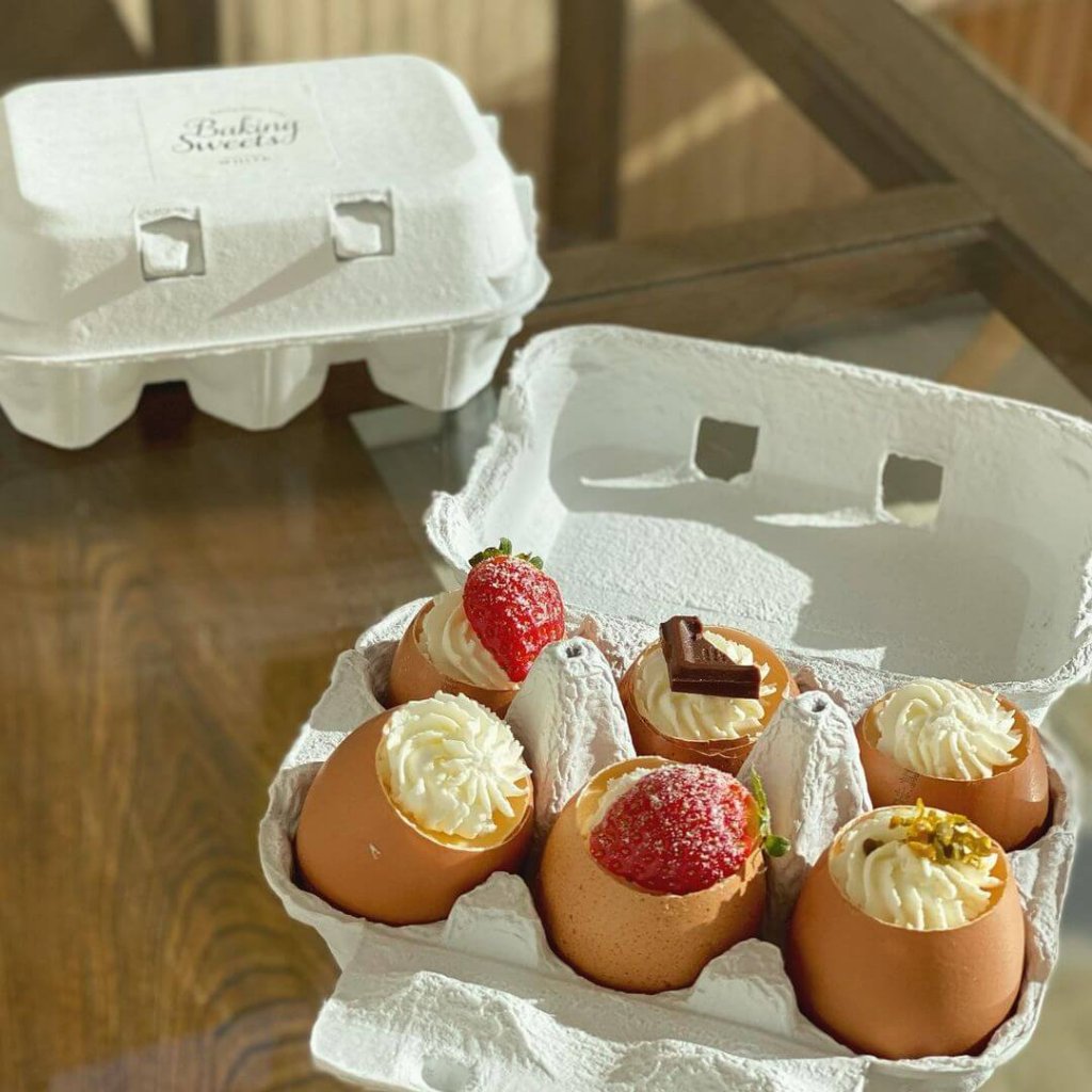 南19西16にあるジェラート＆ベイクホワイトから『まるごと卵プリン』が発売中！