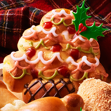 ロイズのクリスマス限定パン2021『クリスマスツリーのちぎりパン』