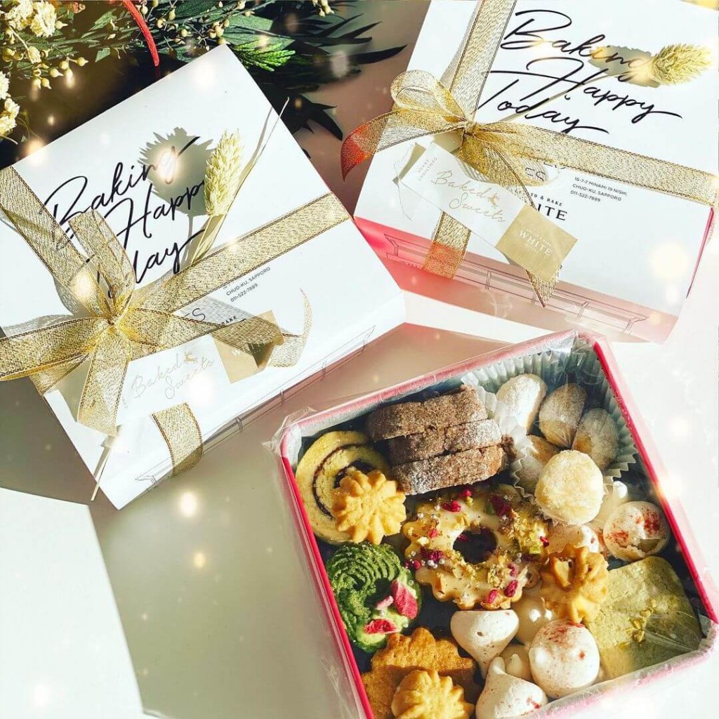 南19西16にあるジェラート＆ベイクホワイトから『Xmas限定クッキー缶』が発売！