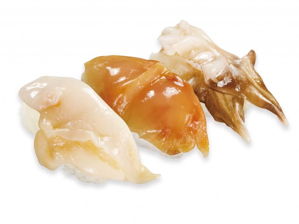 くら寿司の『大粒 貝三種盛り』