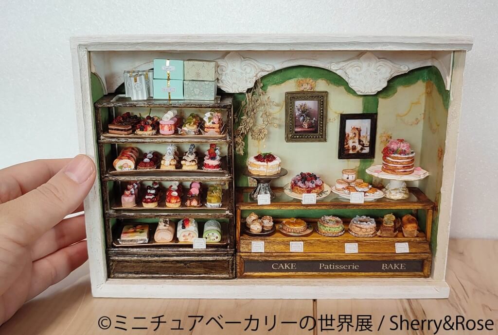 ミニチュアベーカリーの世界展 in 札幌-Sherry&Rose_展示用ケーキ屋１