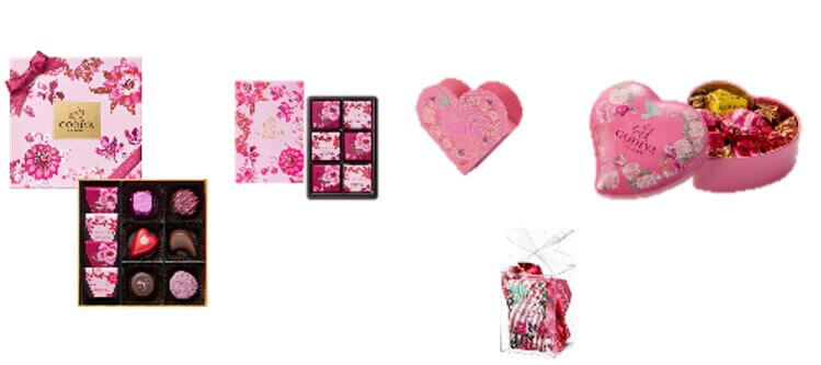 ゴディバのバレンタイン限定コレクション『ときめく心』-ときめく心 バラエティセット Outlet限定
