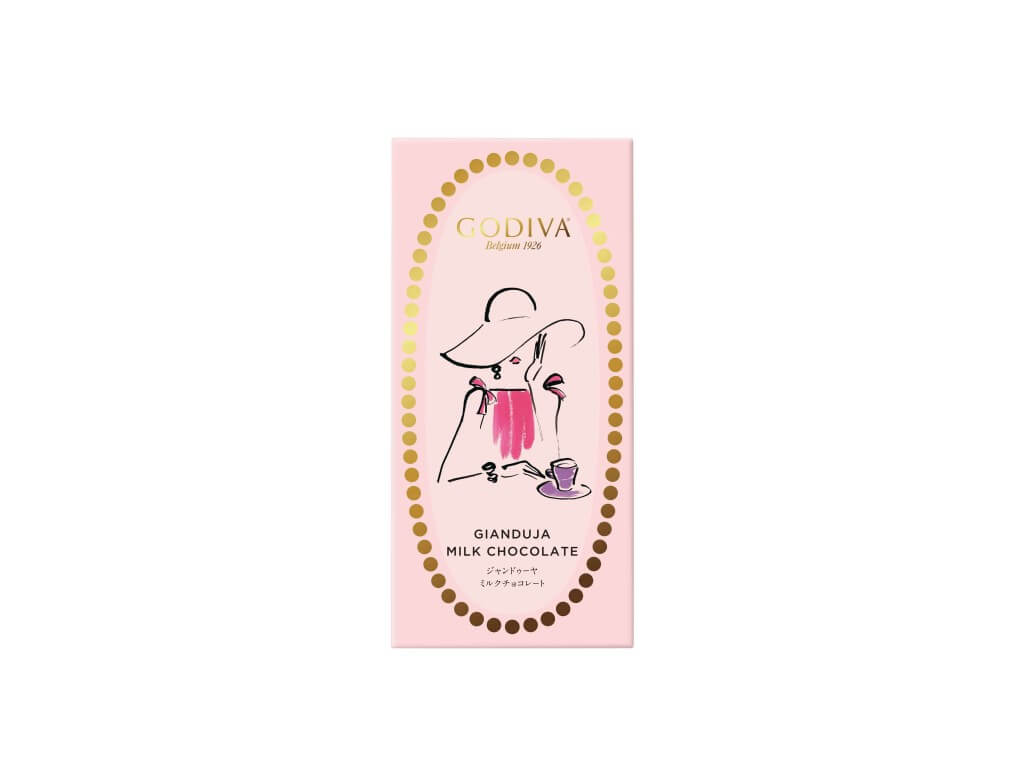 ゴディバのバレンタイン限定コレクション『ときめく心』-タブレット ジャンドゥーヤ ミルクチョコレート