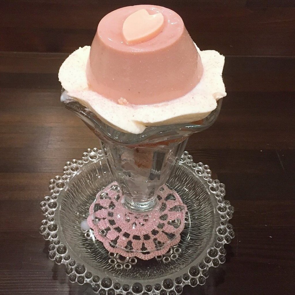 pudding maruyamaの『さくらプディングパフェ』