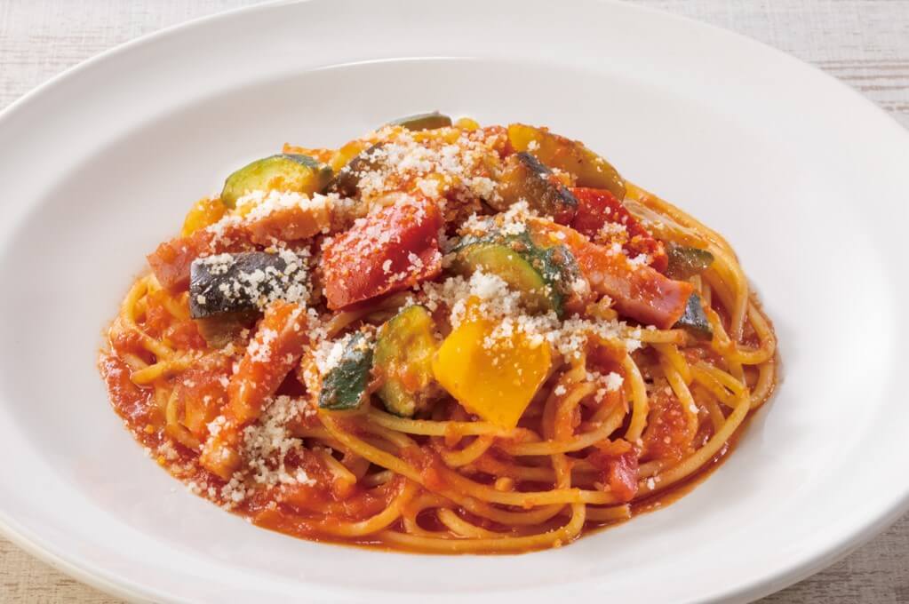 ガストの『グリル野菜のトマトソーススパゲティ』