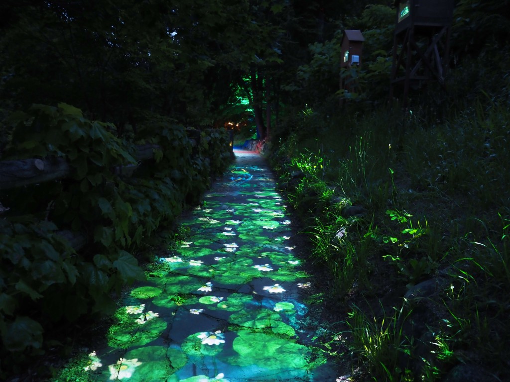 定山渓温泉のライトアップイベント『JOZANKEI NATURE LUMINARIE -WATER LIGHT VALLEY-』-River Road