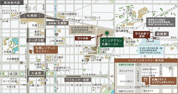 『イニシアグラン札幌イースト』-地図