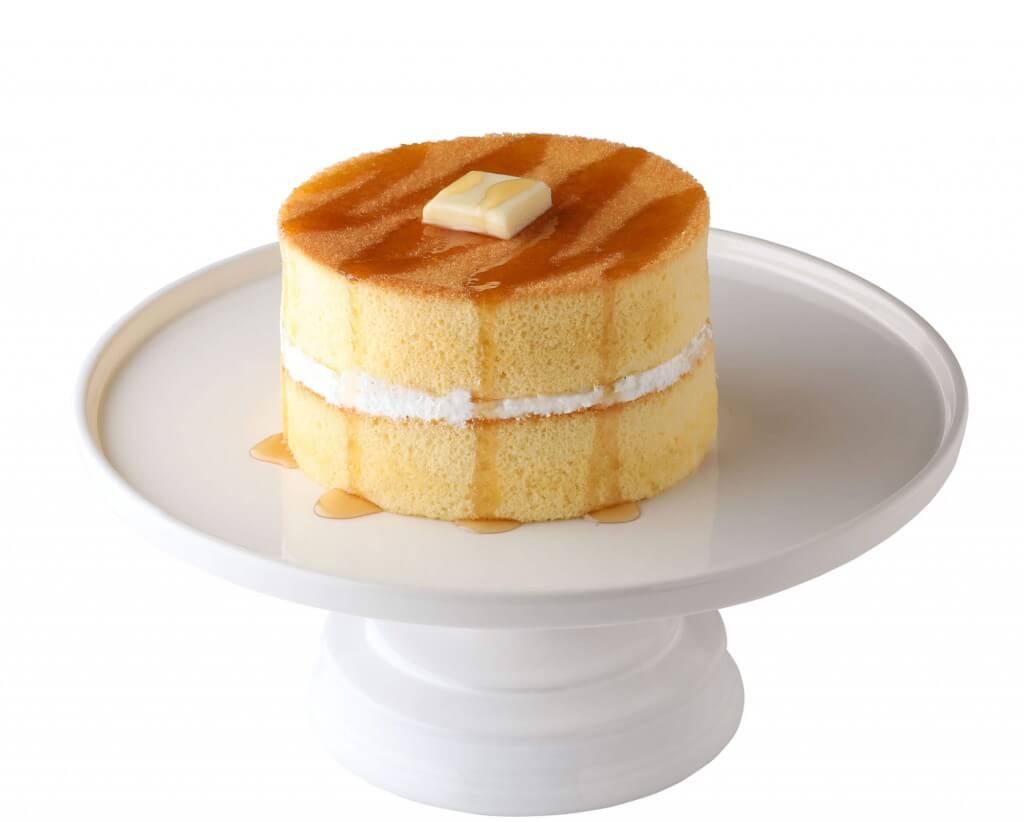 モスバーガーの『北海道バター ふんわりスフレパンケーキ＜メープル風シロップ＞ダブル』