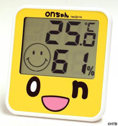 『onちゃんデジタル温湿度計』-4.onちゃんフェイス(C)HTB