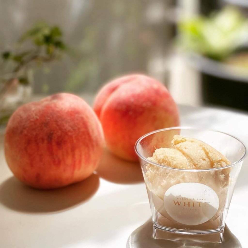 ジェラート＆ベイクホワイトの『桃ソルベ』