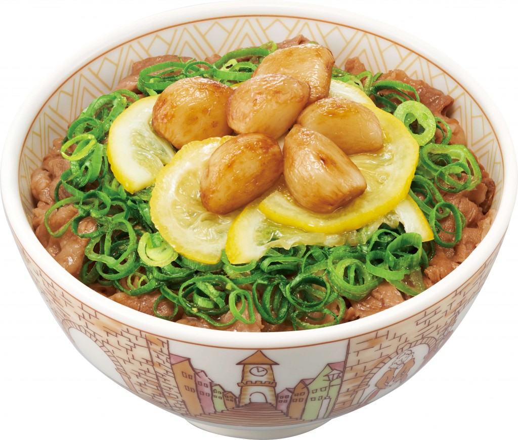 すき家の『ニンニクねぎ塩レモン牛丼』
