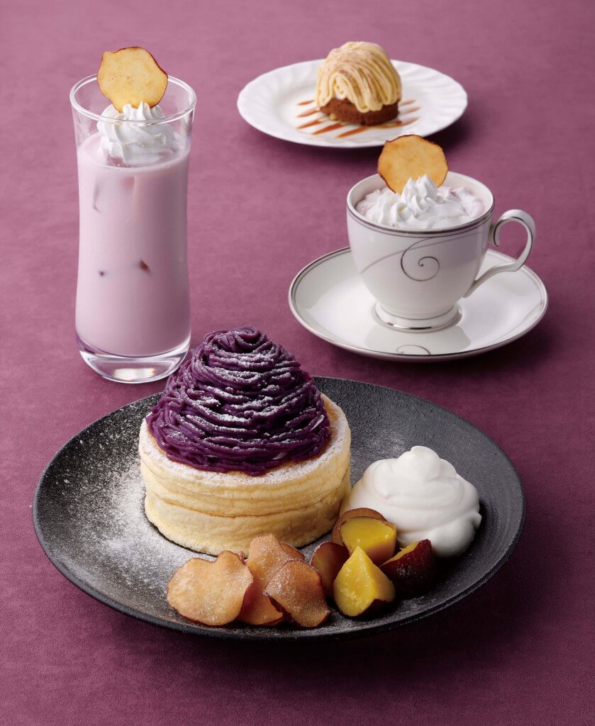 さかい珈琲の『紫いものモンブランパンケーキ』