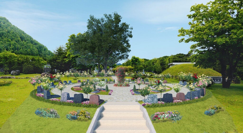 藤野聖山園の『バラと眠る樹木葬』-バラと眠る樹木葬エリア