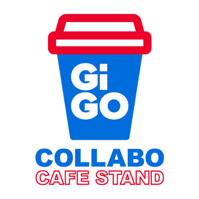 GiGO コラボカフェスタンドのロゴ