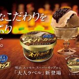 エッセル史上初の大人向けアイス『明治 エッセル スーパーカップ 大人ラベル とことんショコラ/とことん苺』が11月28日(月)より順次発売！