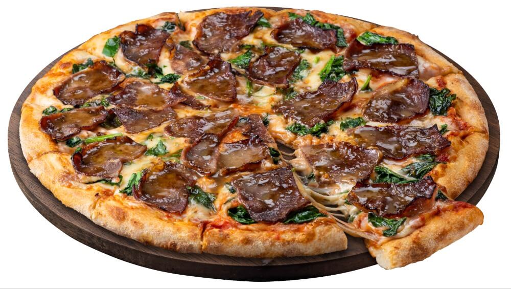 ドミノ・ピザの『炭火焼ローストビーフ&クリーミーポルチーニソース』