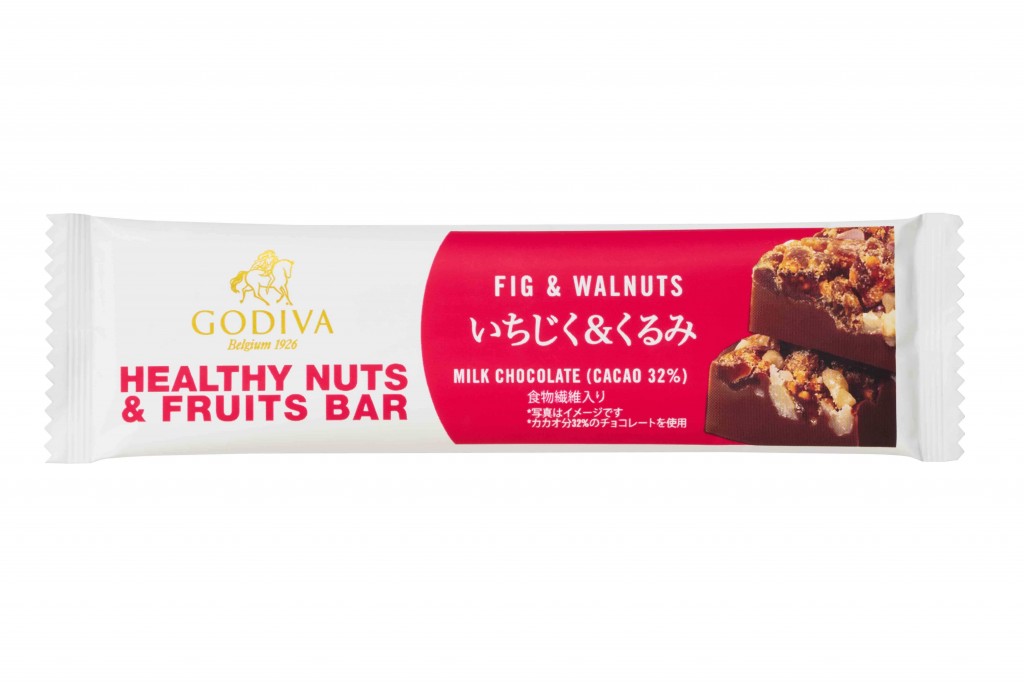 ゴディバの『HEALTHY NUTS ＆ FRUITS BAR いちじく＆くるみ』
