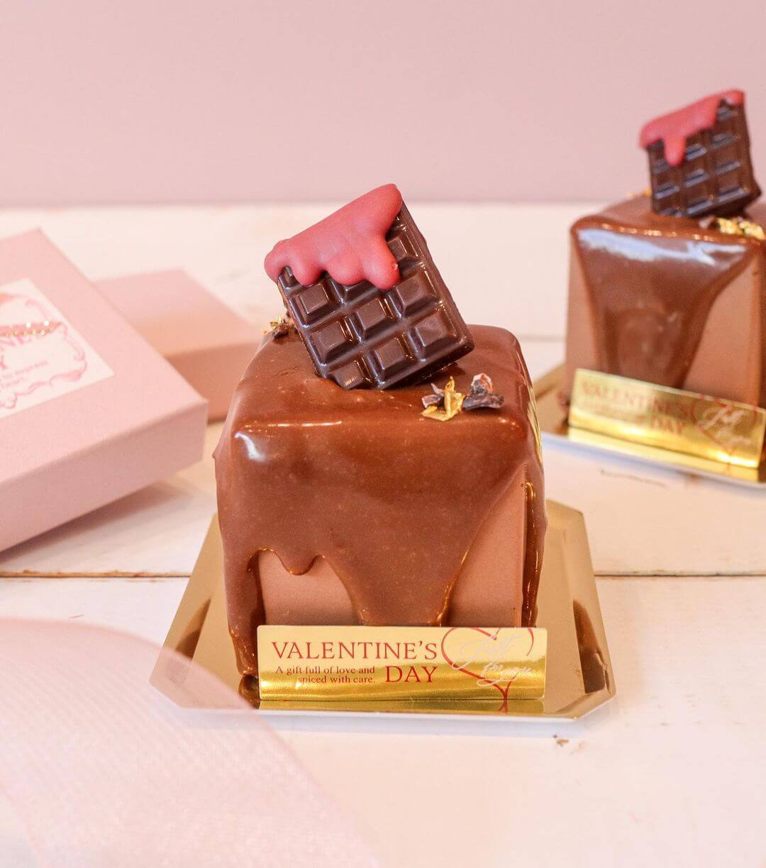 奏春楼のバレンタイン限定ケーキ『バレンタインチョコショート』