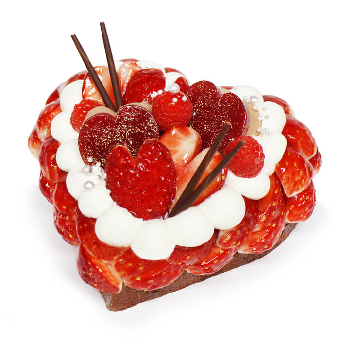 カフェコムサの『いちごとチョコレートムースのケーキ(予約限定ケーキ)』