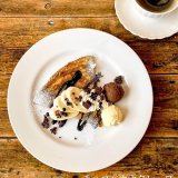 南16西10にある奏春楼にてカフェの新メニュー『チョコバナナクレープ』が発売！