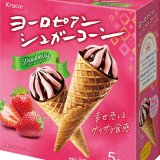 甘酸っぱく華やかに香るストロベリーアイスとシュガーコーンを合わせた濃厚スイーツ『ヨーロピアンシュガーコーン ストロベリー』が2月20日(月)より発売！
